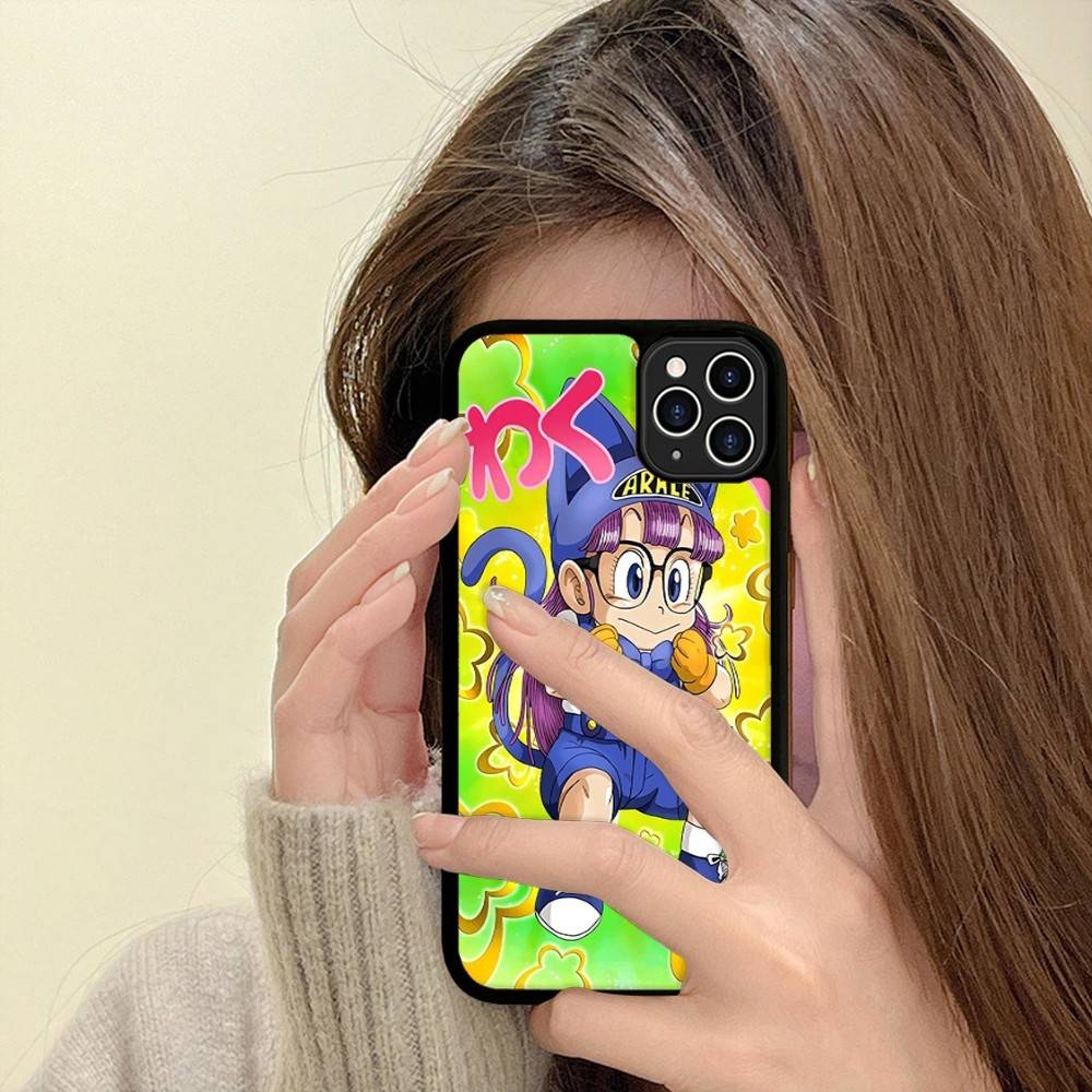 Cartoon Dr Slump Arale Phone Case For Iphone 11 12 13 14 15 Pro Max 17 16 Plus Hard PC+TPU Back Cover