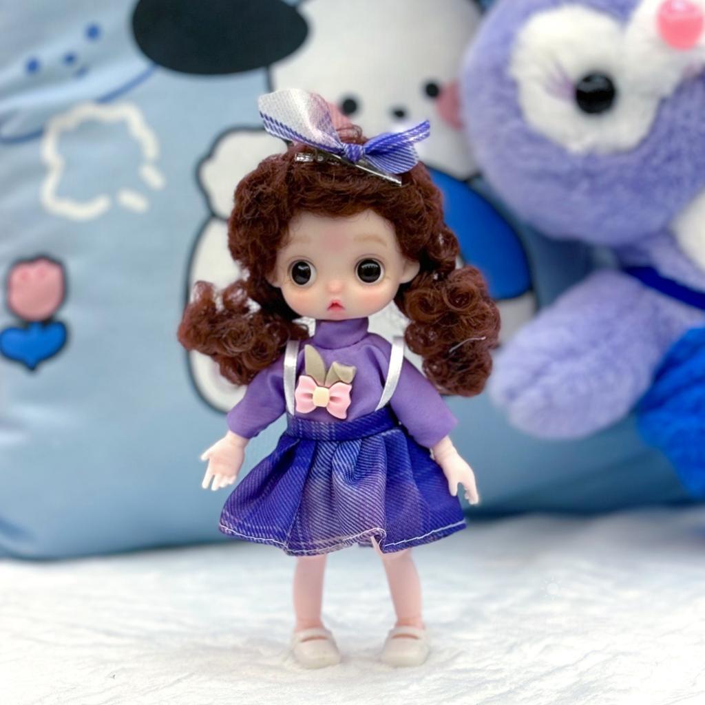 16cm Doll Full Set 1/8 Bjd Prinss Doll with Clothes Suit Dress Up Toys for Girls