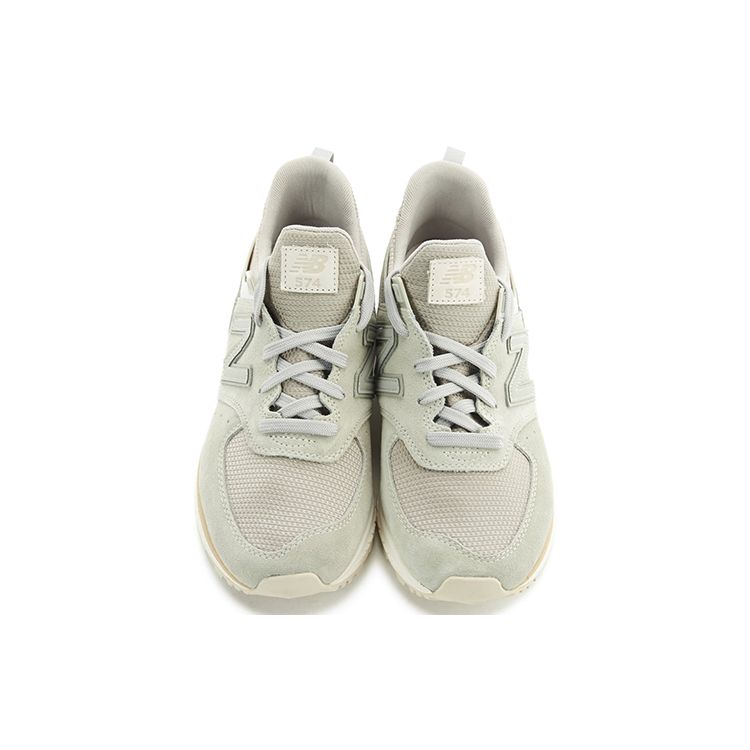 New Balance Nb 574 Sport Fabric Suede Mesh Casual Mid-Top Lifestyle Shoes Unisex Sneaker Gray White MS574FSG