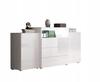 150 Cm Chest Of Drawers For The Living Room With Drawers, Side Cabinets, White Gloss Fronts