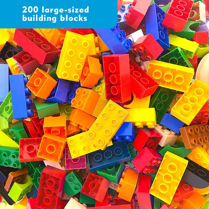 Diy Assembly Of Large Particle Bulk Building Blocks Children'S Creative Large Particle Building Blocks Children'S Fun Puzzle Toy