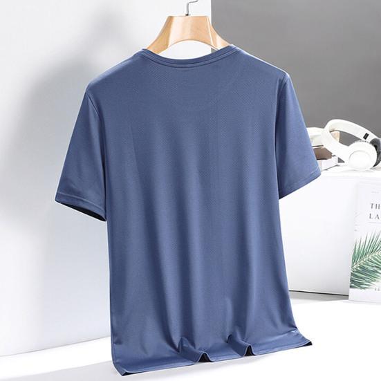 Men Athletic T-shirt Breathable Quick-Drying Summer Sports Tee Mesh Loose Fit T-shirt for Gym Outdoor Workout