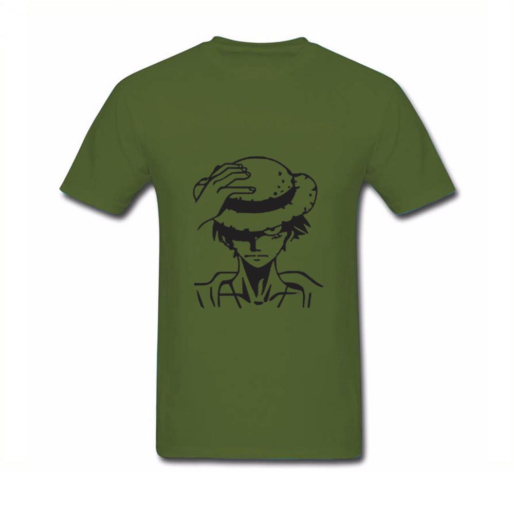White Black Men T Shirt Short Sleeve One Piece Luffy Casual 3D Tshirt Homme O Neck
