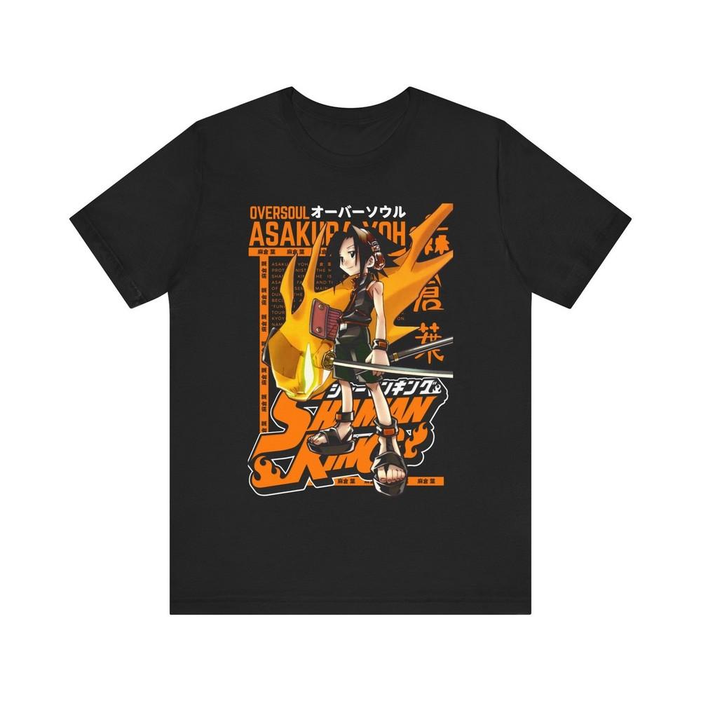 Anime Shaman King Yoh Asakura T Shirt Size S - 5Xl BLACK Size S - 5XL Unisex T-Shirt XL
