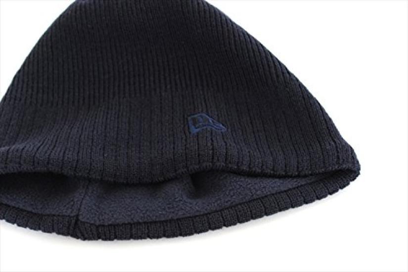 New Era Knit with Fleece Lining In Deep Navy Cap/Beanie