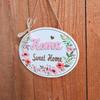 Handmade Home Decoration Double-sided Door Plate Garden Plaque Door Hanging Ornaments Layout Props