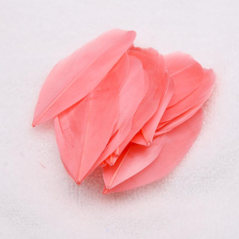 50Pcs26 Color Diy Jewelry Accessories Feather Color Floating Head Feather Goose Feather Craft Decorative Material