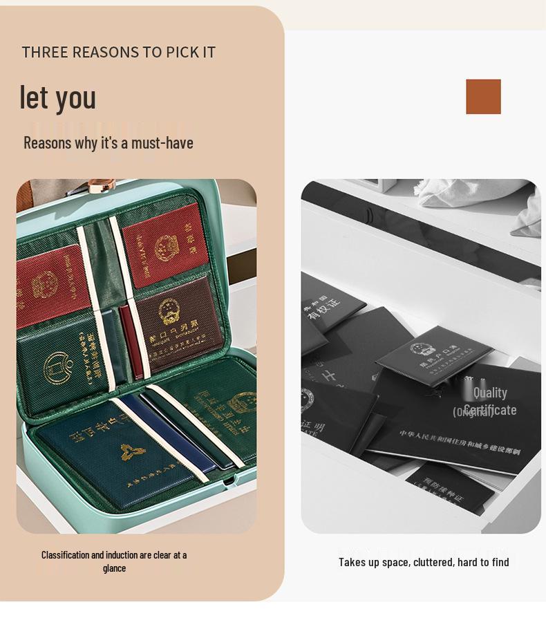 Star You Document Organizer: Home Vaccine Booklet, Family Passport, Instruction Manual, Business License, and Certificate Storage Box.