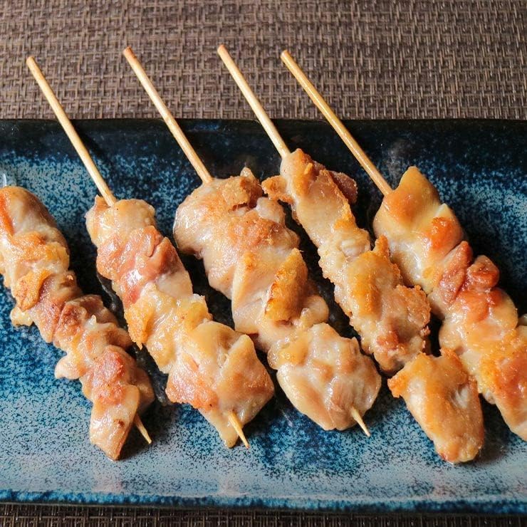 Yakitori, Frozen Yakitori, Pre-cooked, Microwaveable, Steamed (50 Skewers, Thigh Skewers)