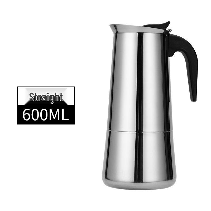 

Мока-пот из нержавеющей стали в европейском стиле - Французская эспрессо-кофеварка