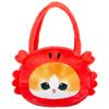Mofusand Shark Cat Plush Toy Bag Globefish Crab Marine Animal Design Plush Bag