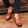 Social Shoe Male  Formal Leather Shoes Men Casual Tassels Business Loafers For Man Dress Shoes Comfortable