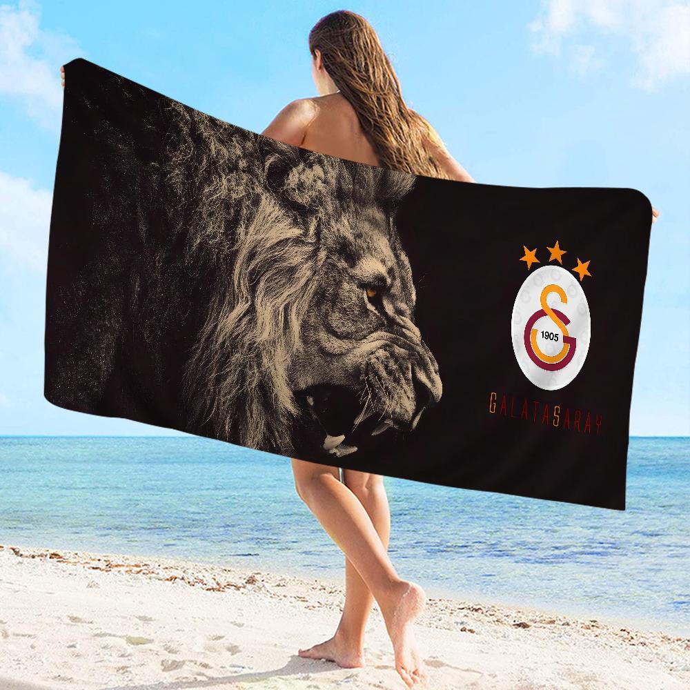 1905-G-Galatasaray Logo Towel Microfiber Beach Towel Absorbent Quick Dry Soft Yoga Swimming Resort Mountain Climbing Towel