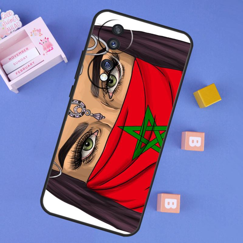 Maroc Morocco Flag Case For Honor X9d X9a X9b X9c X8b X8c Win RT 200 400 Pro 70 90 Magic 7 Lite 5 6 8 Pro Cover