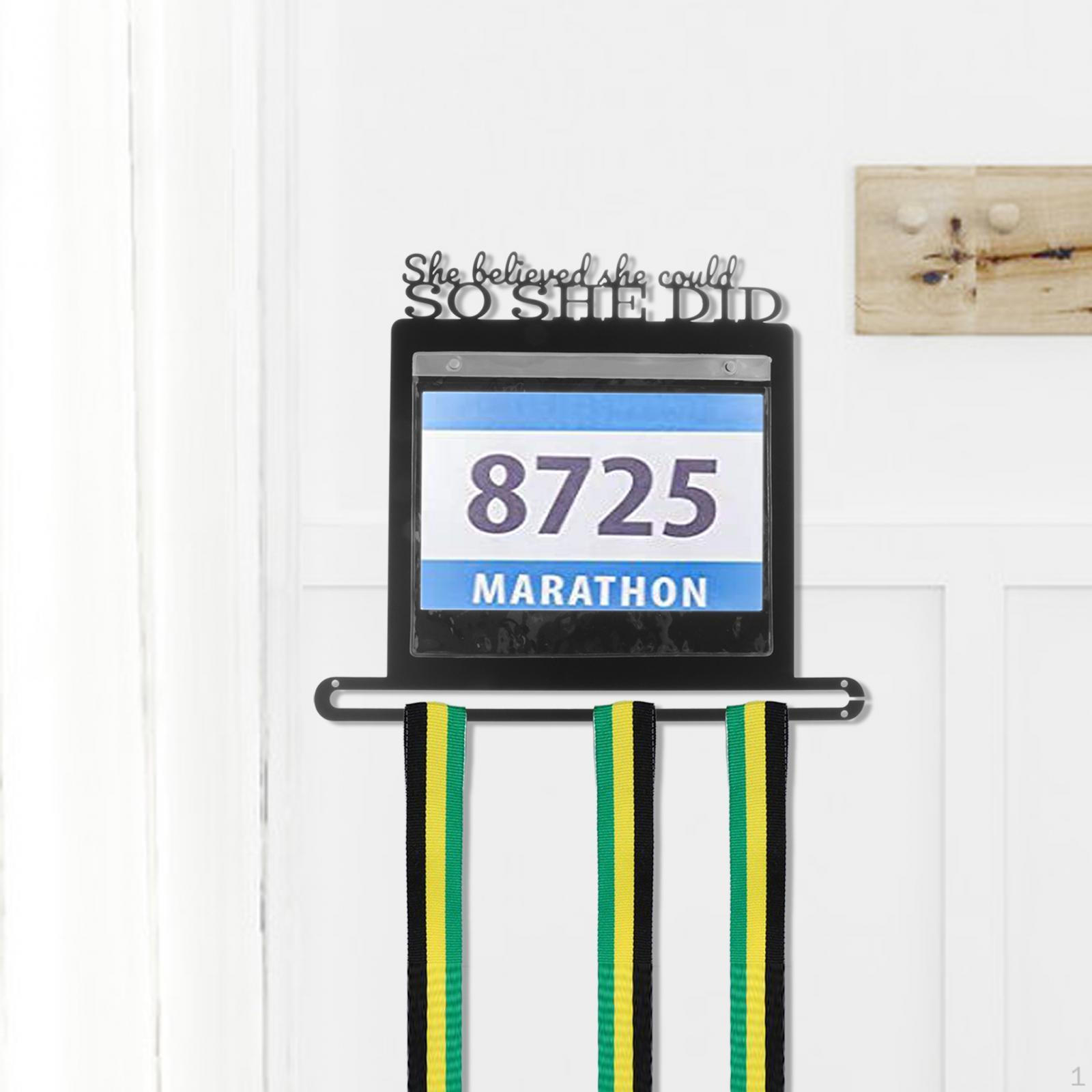 Contemporary Wall-Mounted Medal Showcase for Sports Achievements SHE DID 2480₽