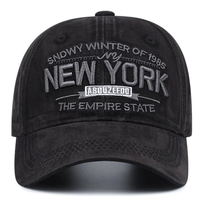 

Fashion Unisex Summer Sports Letter Embroidery Baseball Hats Sunshade Color Breathable denim Washed Cotton Sun Hat
