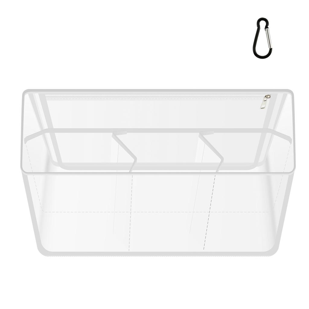 1/2/3Pcs Clear Beach Bag Trendy Organizer Waterproof Insert Divider Pouch PVC Transparent Storage Ladies Tote Accessories
