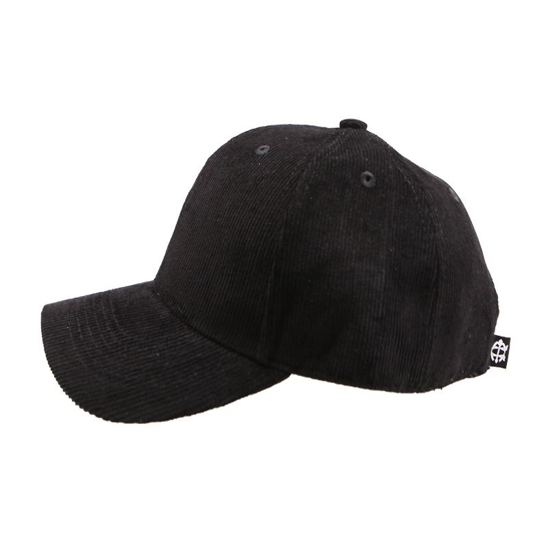 EIGHTVOLUME Ev Plain Corduroy Cap (Black)