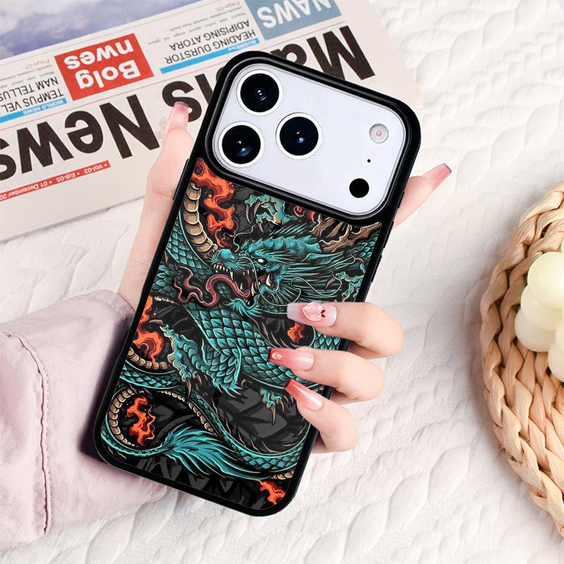 Ancient Japanese Dragon Phone Case For IPhone 17 16e 15 14 13 12 11 Pro Max Air Mini Soft Protective Cover