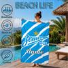 Custom Name Beach Towel Zenit FC Crest Microfiber Beach Towel, Lightweight for Summer Travel, Swimming Pool Fan Birthday Gift