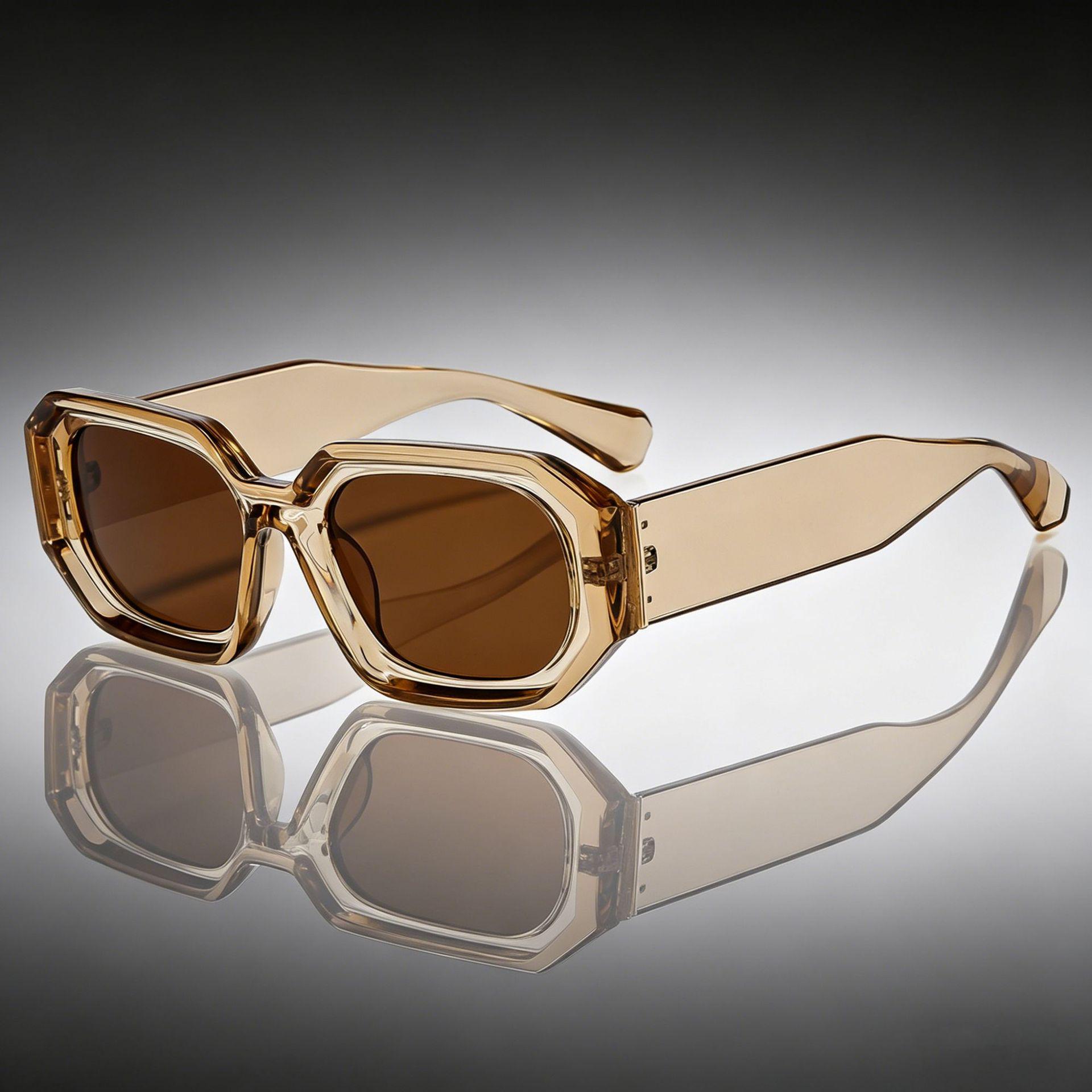 Geometric Square UV Protection Sunglasses for Men & Women - Trendy Euro-American Style