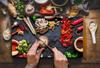 GLASS CUTTING BOARD 52x30 SPICES