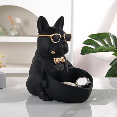 Figurine Key Holder Bowl for Tabletop Use 6.3x8.3x8.3inch Storage Solution