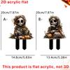 Halloween Decorations Outdoor Stakes Halloween Decorations Outdoor Yard Signs 2D Scary Party Supplies Outside Decor Signs For