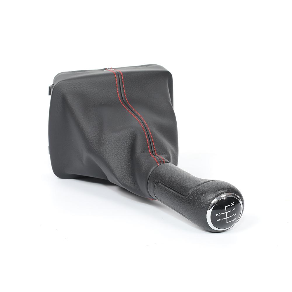 5 Speed Gear Shift Knob For Volkswagen VW Polo 9N 9N2 (2002-2009) Car Styling Manual Lever Gaiter Leather Boot Cover Replacement