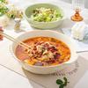 Cream Style Large Ceramic Soup Bowl with Double Handles