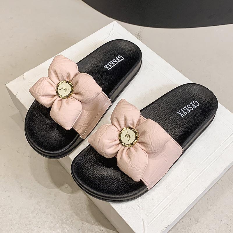 

Muffin thick-bottomed fairy wind flower height increase and slippers women wear in summer 2025 new non-slip beach cool slippers 43 розовый