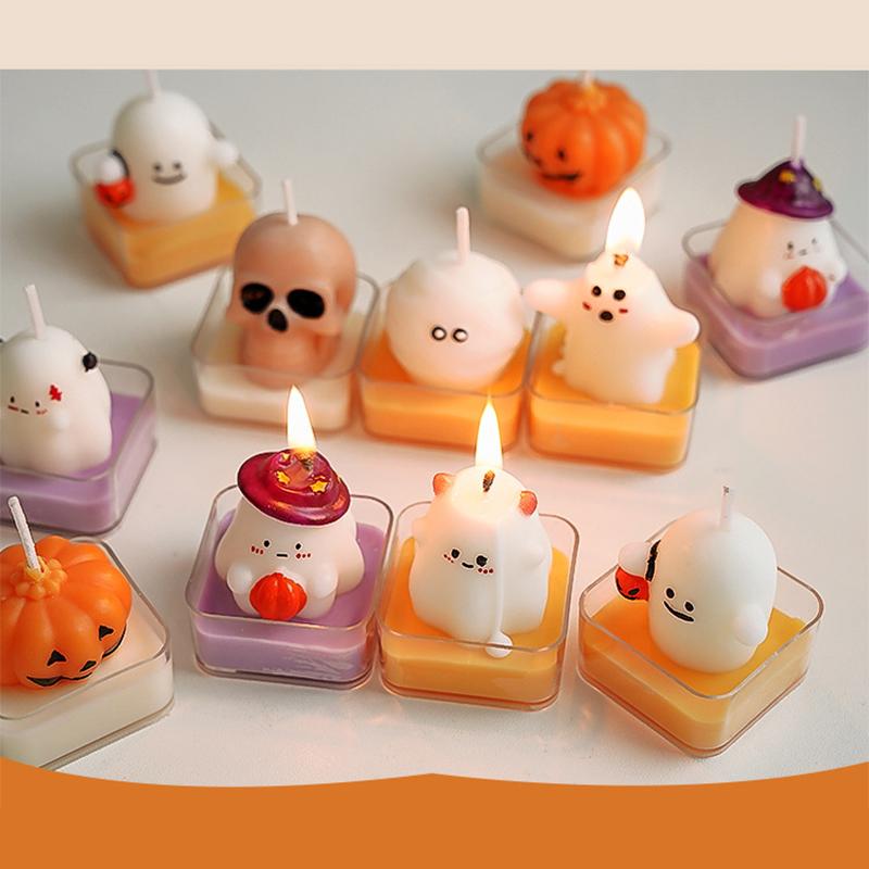 Halloween Artificial Creative Gift Ambience Aromatherapy Candles Handmade Simulated Pumpkin Ornament 8 Styles