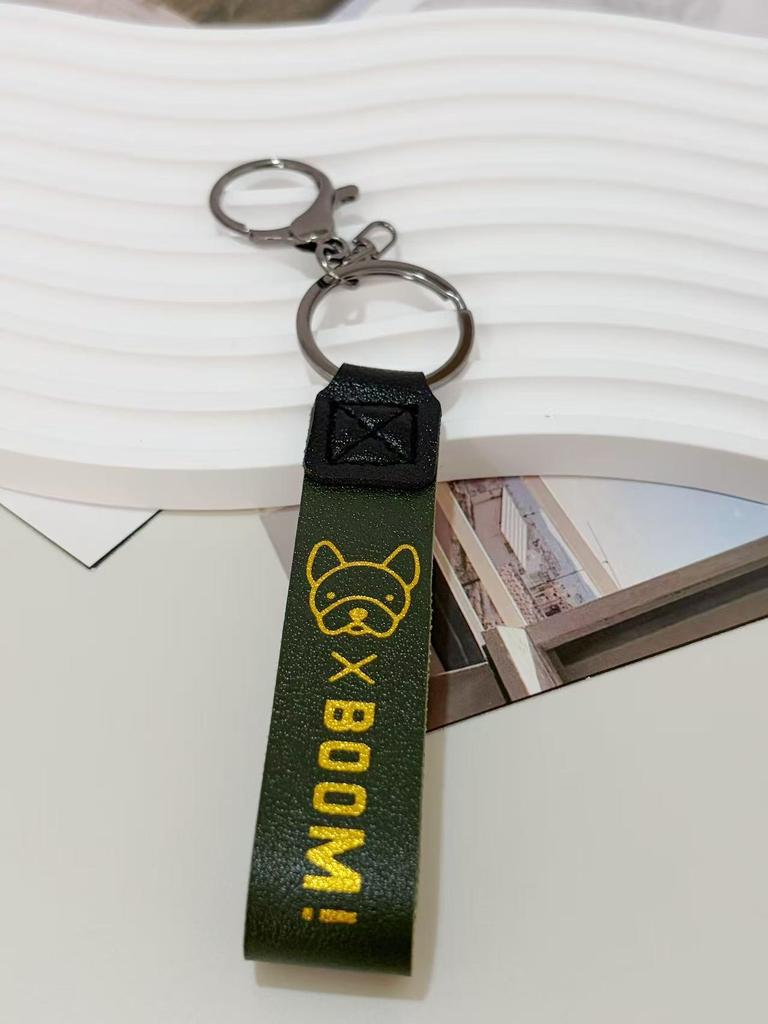 Creative French Bulldog & Shiba Inu Cartoon Leather Keychain
