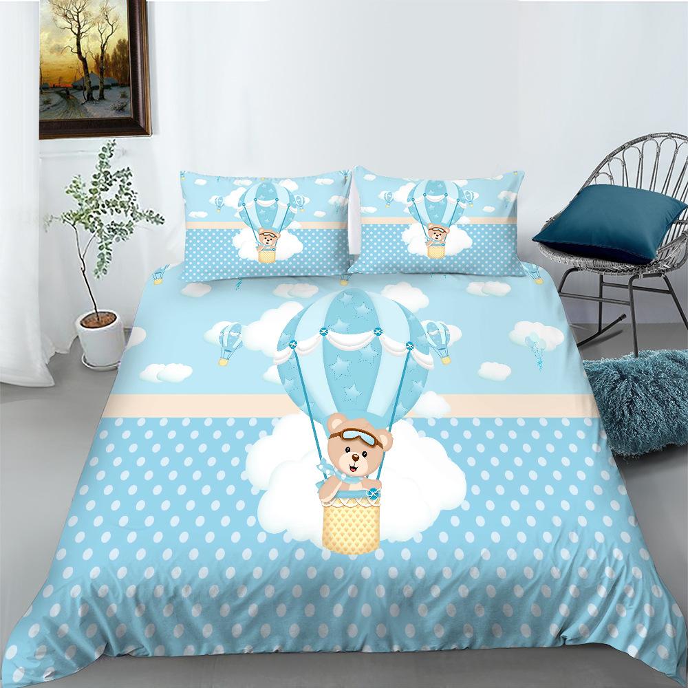 Cartoon Alpaca Digital Printing Bedding Two Or Three-Piece Set Polyester Can Be