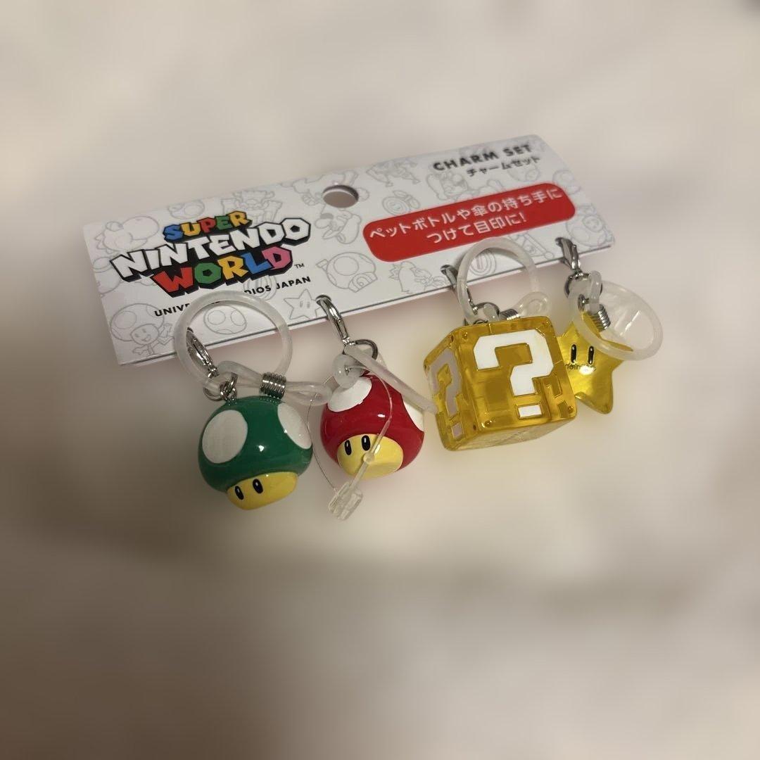 USJ Limited Super Mario Charm Set Mushroom Mark Accessory