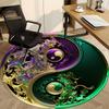 1pc Yin Yang Symbol Chair Carpet for Office, Soft Flannel Throw Mat, Perfect for Office,Holiday Party Decoration Choice yy251113187