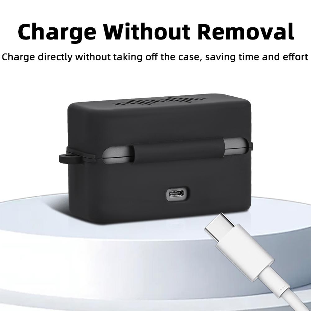 For DJI Mic Mini Wireless Microphone Silicone Protector Case Dustproof Skin Cover Case Drop-proof Wireless Microphone Accssories