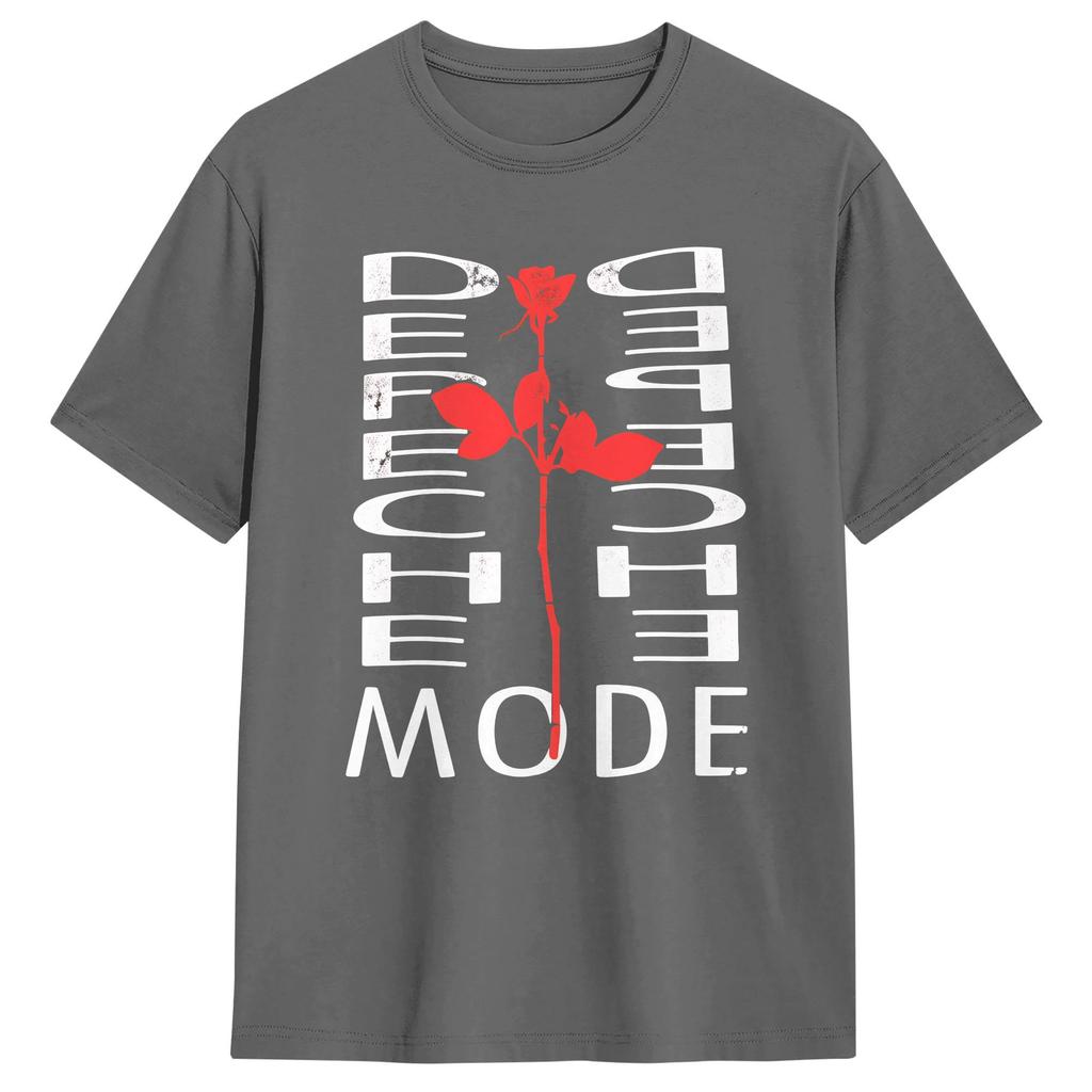 Unisexs Depeche Mode Band T Shirts Pure Cotton Clothing Vintage Short Sleeve Crew Neck Tees Big Size TShirt