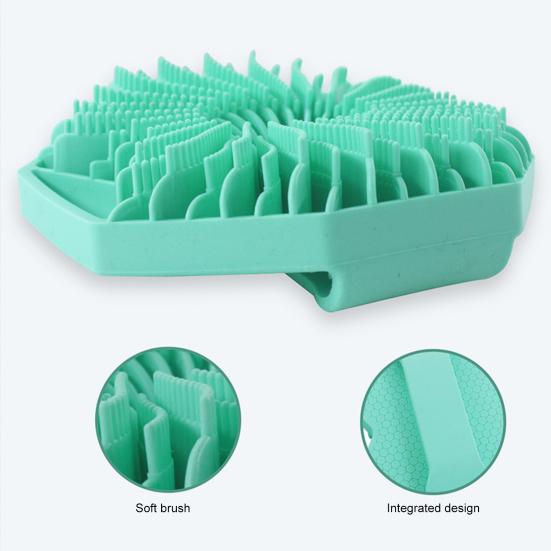 Szczotka pod prysznic Wielokąt Miękka skóra Złuszczający masaż skóry głowy Przenośny ergonomiczny uchwyt Antyseptyczna szczotka do ciała Wanna Szczotka pod prysznic Scruber