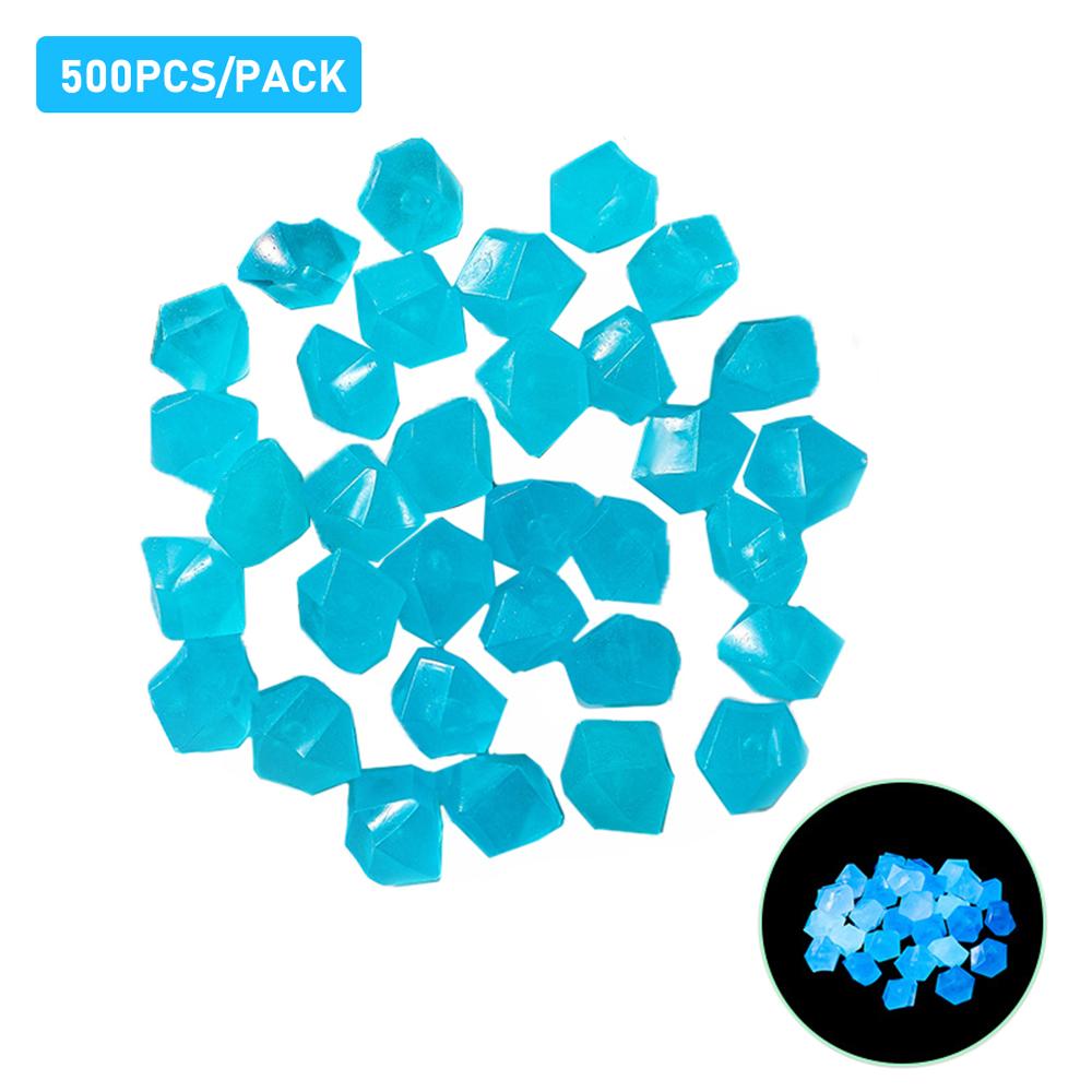 Glow in The Dark Stones Glow Stones Diamond-Shaped Fluorescent Stone Decoration for Aquarium Waterscape Outdoor Yard Landscape