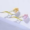 Nuova Spilla Fiore Rosa Smaltato Moda Temperamento Carina Spilla Elegante Olio Gocciolante Accessori Corsage Femminile