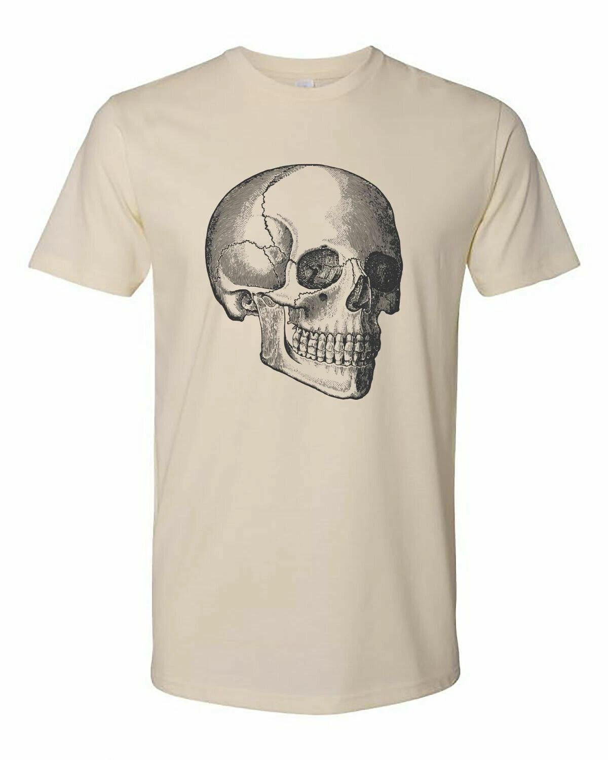 

Cottage Cult Clothing Tee T Shirt Cotton Medical Anatomy Victorian Art Skull #1 L