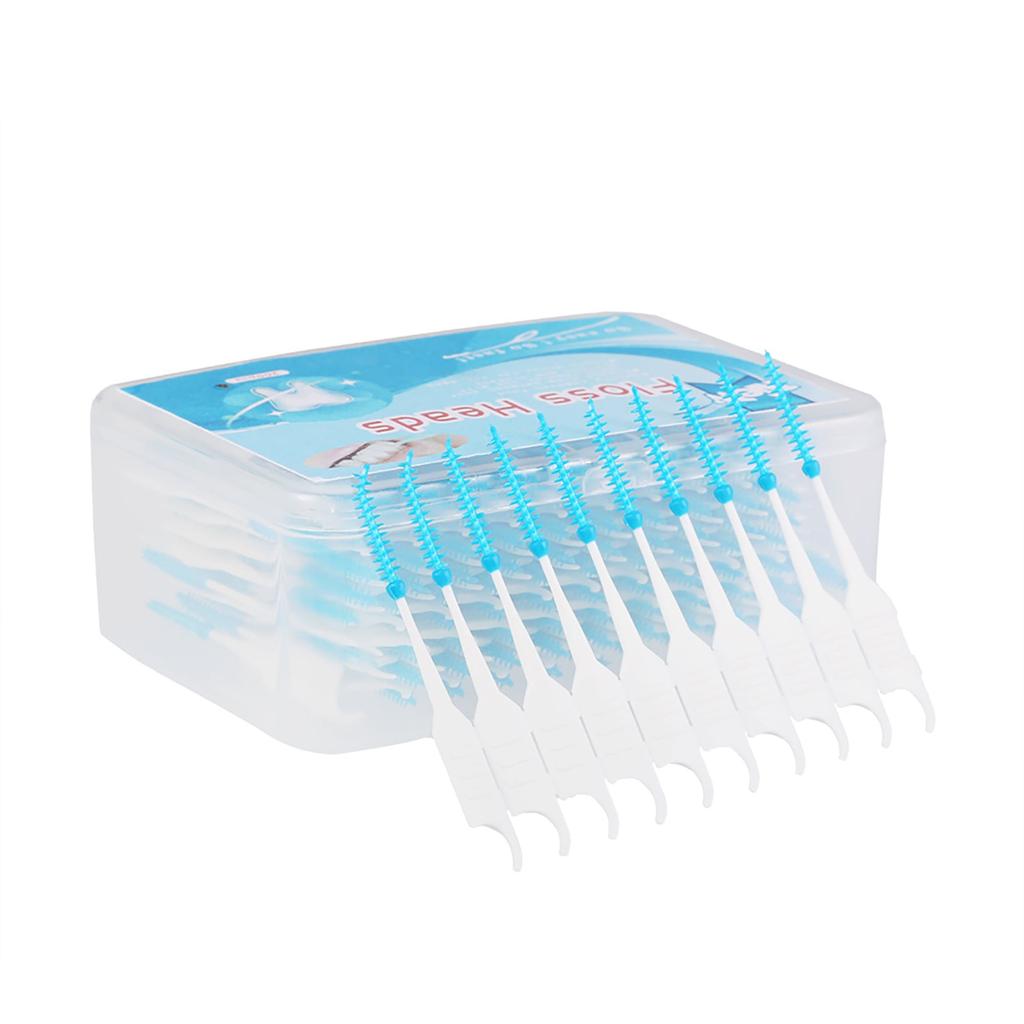 200 Pieces Of Floss Brushing Teeth Between Teeth Toothpicks Soft Silicone Double Ended Toothpicks Oral Care