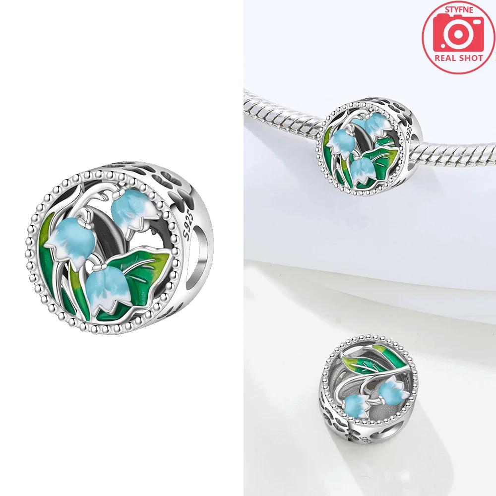 Original Copper Red Cute Mushroom Wave Skateboarding Coconut Tree Blue Anemone Pendant Beads Fit Bracelet Jewelry Gift Diy