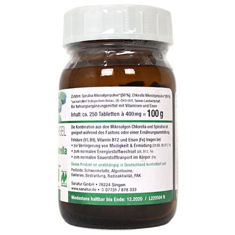 Sanatur Spirulina & Chlorella 250 Tablets