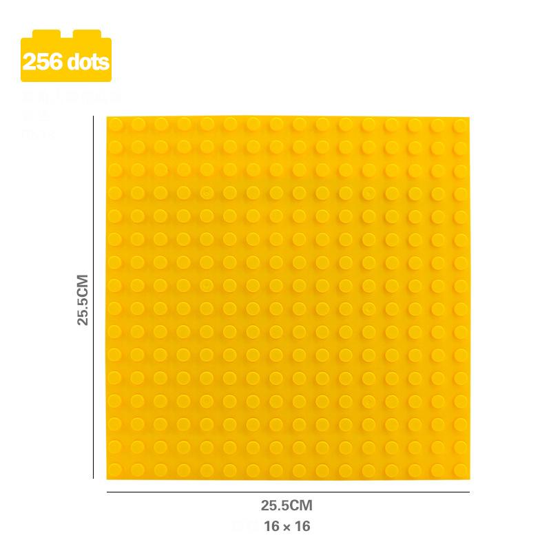Building Blocks Base Plates Set (8x8 & 16x16 Dots) - Large Particle DIY Bricks Baseplate Creative Floors Toys for Kids