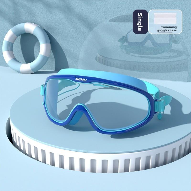 Swimming Goggles Anti-high Definition Waterproof and Anti-fog Myopia Adult Swimming Goggles Large Frame Swimming Glasses Swimming Equipment Supplies