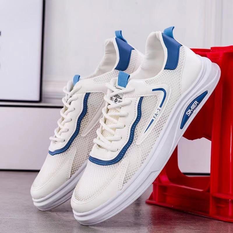 Men's Summer Casual Shoes Breathable Mesh Kitchen Theme Round Toe Rubber Outsole Non-Leather Inner Material Slip-On Style