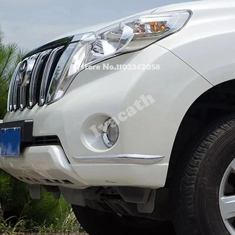 For Toyota Land Cruiser Prado FJ150 FJ 150 2014-2017 Exterior Accessories ABS chrome rearview Front rear corner foglamp cover