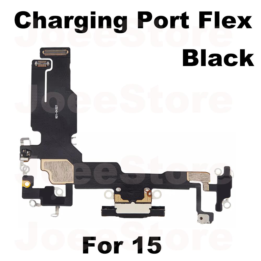 Charging Port Flex Cable for iPhone 15 16 Pro Max Plus 15Pro 16ProMax USB Charger Dock Connector With Microphone Ribbon Repair